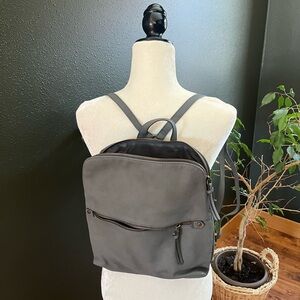 Gray Sonoma Leather Backpack